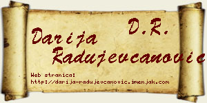 Darija Radujevčanović vizit kartica